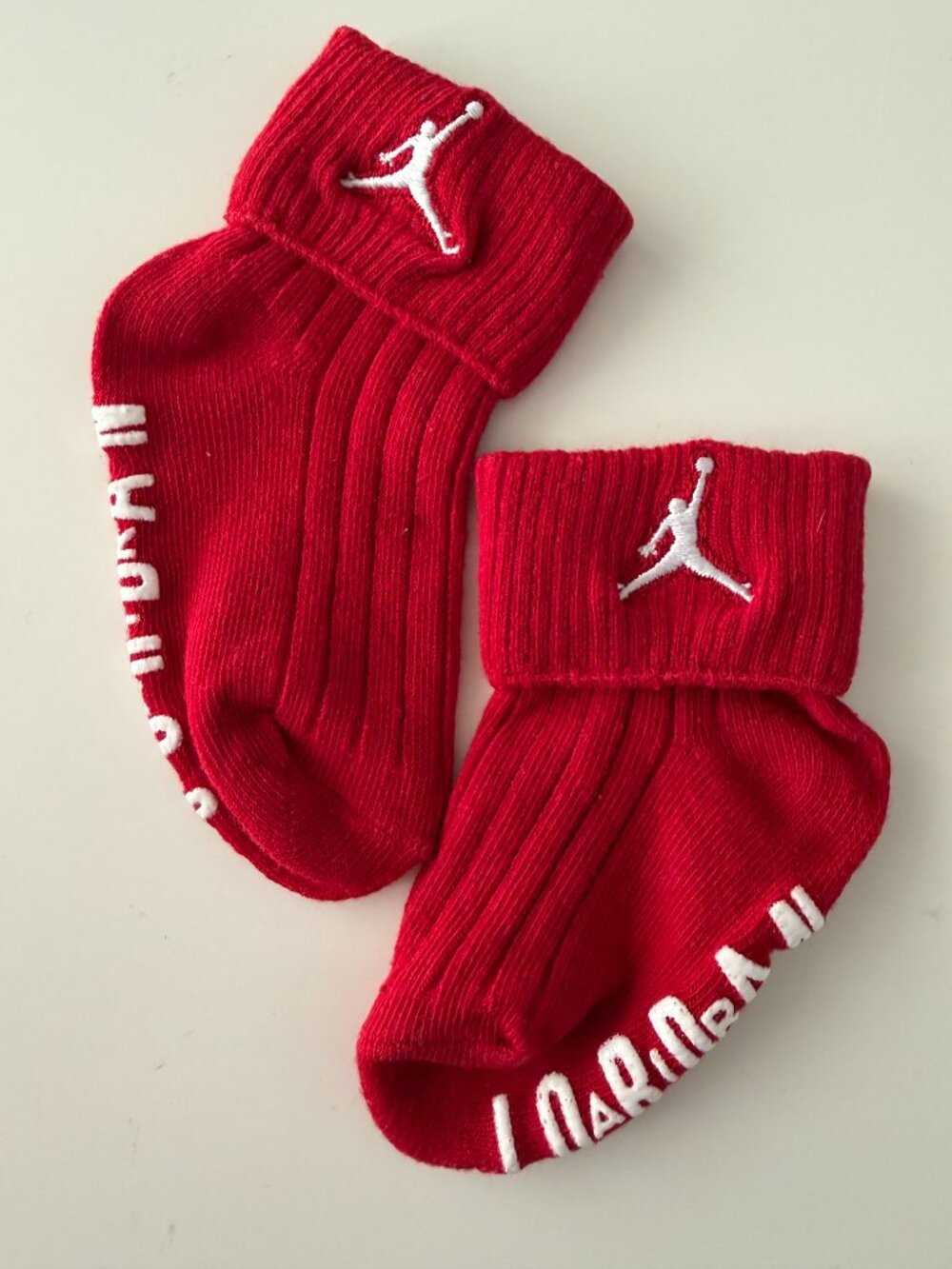 NEW Jordan Baby Red Socks/Boots - Size ~0-6 Months (NWOT)